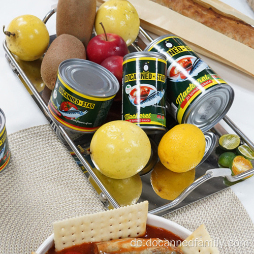 überlegene Makrele in Tomatensauce Ankunft Großhandel 425g